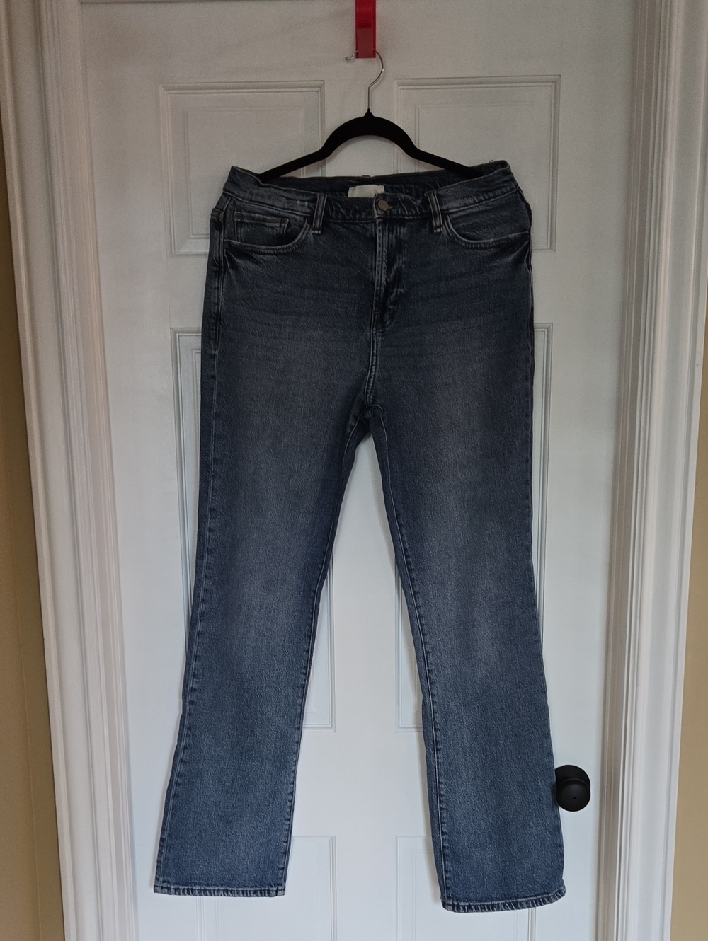 Habitual Women's Straight Leg Jeans in Faded Dark Blue